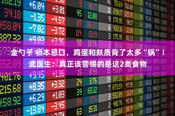 金勺子 桥本忌口，鸡蛋和麸质背了太多“锅”！武医生：真正该警惕的是这2类食物